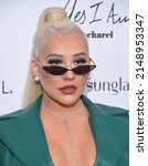 Small photo of LOS ANGELES - APR 10: Christina Aguilera arrives for the Daily Front Row Awards on April 10, 2022 in Beverly Hills, CA
