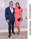Small photo of LOS ANGELES - APR 14: Geoff Zanelli and Jen Jardine arrives for the premiere of Showtime’s ‘The First Lady’ on April 14, 2022 in West Hollywood, CA