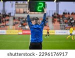 Sideline referee shows 2...
