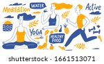 wide size healthy life style... | Shutterstock .eps vector #1661513071