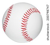 Baseball ball. clipping path 