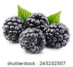 Blackberries With Leaves...