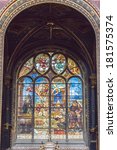 Small photo of PARIS, FRANCE - JULY 21, 2012: Interior of The Church of St Eustace (Leglise Saint-Eustache). St Eustace situated in Les Halles; is considered a masterpiece of late Gothic architecture.