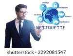Small photo of Concept of etiquette and netiquette