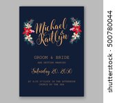 wedding invitation card... | Shutterstock .eps vector #500780044
