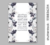 wedding invitations with... | Shutterstock .eps vector #558836254