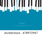 Piano Music Poster. Vector illustration