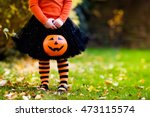 Little Girl In Witch Costume...