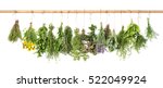 Fresh Herbs Hanging Isolated On ...