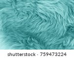 Turquoise Blue Sheepskin Rug...