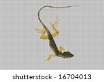 illustration of a lizard... | Shutterstock . vector #16704013