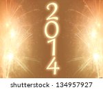 happy new year 2014 | Shutterstock . vector #134957927