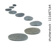 Row Pebbles. Sea Stones. It Is...