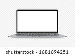 modern widescreen laptop with... | Shutterstock .eps vector #1681694251