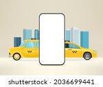 taxi booking application vector ... | Shutterstock .eps vector #2036699441