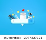 searching for a medicaments in... | Shutterstock .eps vector #2077327321