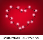 valentines day banner with... | Shutterstock .eps vector #2104924721