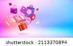 shopping and ecommerce concept... | Shutterstock .eps vector #2113370894
