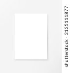 empty white paper sheet on a... | Shutterstock .eps vector #2125111877