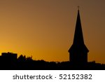  Church Steeple Silhouette At...