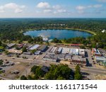 Aerial image of Lake Definiak Springs Florida USA