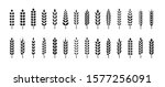 set of wheat ears icons and... | Shutterstock .eps vector #1577256091