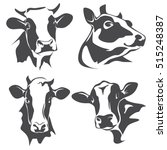 Cow Head Portrait  Set Of...