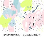 brush  marker  pencil stroke... | Shutterstock .eps vector #1023305074