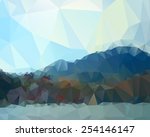 mountains  sea  sky. triangle... | Shutterstock .eps vector #254146147