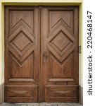 Historical Ornate Wooden Door ...
