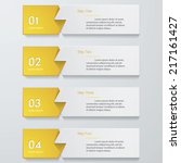 design clean number banners... | Shutterstock .eps vector #217161427