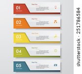 design clean number banners... | Shutterstock .eps vector #251786584