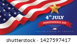 vector banner flag of united... | Shutterstock .eps vector #1427597417