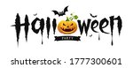 halloween party text design... | Shutterstock .eps vector #1777300601