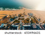 Aerial View Of The Shoreline In ...