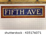 Mosaic Sign At The Fifth Avenue ...