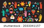 big set of different colored... | Shutterstock .eps vector #2033341157