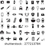 big set of travel icons in flat ... | Shutterstock .eps vector #277213784