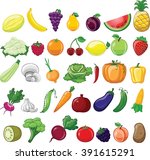 set of vector illustrations... | Shutterstock .eps vector #391615291
