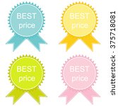 best price  button set in... | Shutterstock .eps vector #375718081