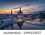 Russian Town Suzdal At Sunset....