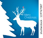 modern christmas tree... | Shutterstock .eps vector #119767087