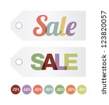 sale labels | Shutterstock .eps vector #123820057