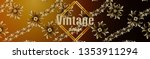 banner of flowers in vintage... | Shutterstock .eps vector #1353911294