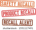 Product And Safety Recall Stamps