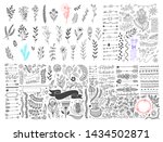 mega set of hand drawing page... | Shutterstock .eps vector #1434502871