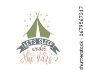 lets sleep under the stars  ... | Shutterstock .eps vector #1679567317