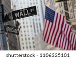 Wall Street Sign In New York...
