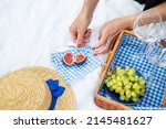 romantic picnic in the park on... | Shutterstock . vector #2145481627