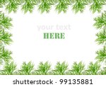 green frame made from fresh dill | Shutterstock . vector #99135881